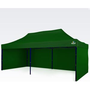 BRIMO Tentes de mariage 3x6m Gratuit : 3pc parois pleines, 12 sardines de tente et housse de protection + Garantie de 5 ans! vert