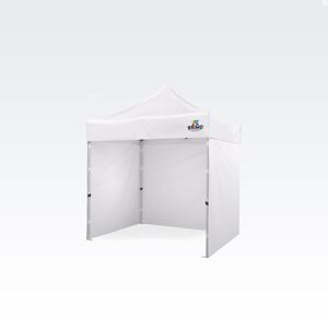 BRIMO Tente pliante 2x2m Gratuit : 3pc parois pleines, 8 sardines de tente et housse de protection + Garantie de 5 ans! blanc