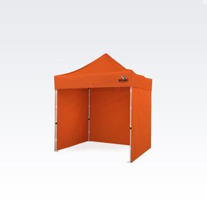 BRIMO Tente pliante 2x2m Gratuit : 3pc parois pleines, 8 sardines de tente et housse de protection + Garantie de 5 ans! orange