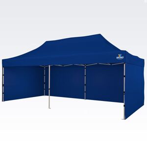 BRIMO Tentes pliantes 3x6m Gratuit : 3pc parois pleines, 12 sardines de tente et housse de protection + Garantie de 5 ans! bleu