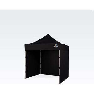 BRIMO Tentes pliantes 2x2m Gratuit : 3pc parois pleines, 8 sardines de tente et housse de protection + Garantie de 5 ans ! noir