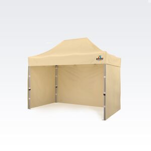 BRIMO Tente de jardin 2x3m Gratuit : 3pc parois pleines, 8 sardines de tente et housse de protection + Garantie de 5 ans! Beige