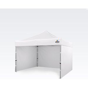 BRIMO Tente de marche 3x3m Gratuit : 3pc parois pleines, 8 sardines de tente et housse de protection + Garantie de 5 ans! blanc