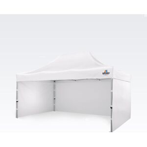 BRIMO Tente pliant 3x4,5m Gratuit : 3pc parois pleines, 8 sardines de tente et housse de protection + Garantie de 5 ans! blanc