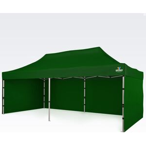 BRIMO Tente de jardin pliante 3x6m Gratuit : 3pc parois pleines, 12 sardines de tente et housse de protection + Garantie de 5 ans! vert