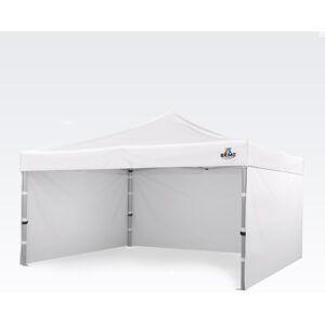 BRIMO Tente Promo 4x4m Gratuit : 3pc parois pleines, 8 sardines de tente et housse de protection + Garantie de 5 ans! blanc