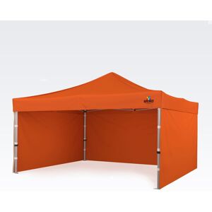 BRIMO Tente Promo 4x4m Gratuit : 3pc parois pleines, 8 sardines de tente et housse de protection + Garantie de 5 ans! orange