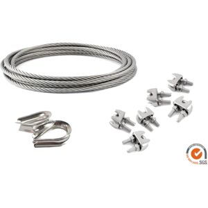 CÔTÉ STORE kit Cable en acier pour voiles d'ombrage-1.5 m