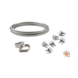 CÔTÉ STORE kit Cable en acier pour voiles d'ombrage-2.5 m