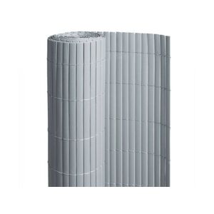 Canisse PVC double face gris : 1m20 x 3m