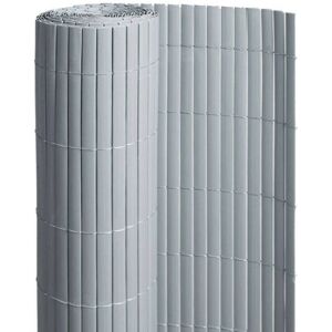 Canisse PVC double face gris : 1m50 x 3m