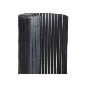 Canisse PVC double face noir : 1m50 x 3m