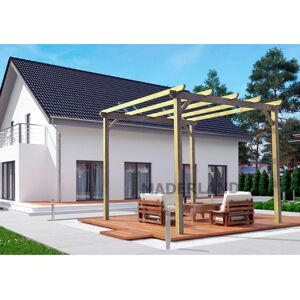 Pergola jardin en bois massif : MADRID : 420 x 300 cm