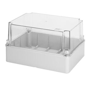 Gewiss Boîte de Gewiss d'extérieur avec couvercle transparent 190x140x140 GW44437