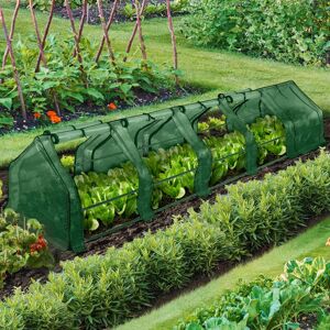 IDMarket Serre châssis de jardin spéciale forçage L. 300 CM verte