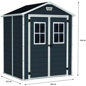 KETER MANOR 6 x 5 DD Abri de jardin, 185 x 152 x 226 cm 17197128