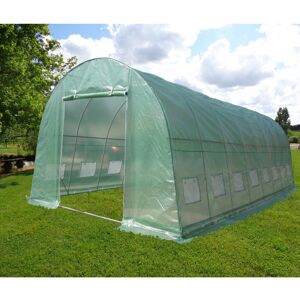 Green Protect Serre tunnel 4x8m film 200gr/m² hauteur 2,3m Green Protect