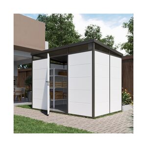 Abri de jardin modulaire isole 3x2m profils noirs - plancher inclus - Everbox