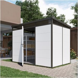 Everbox Abri de jardin modulaire isolé 3x2m profils noirs - plancher inclus - Everbox