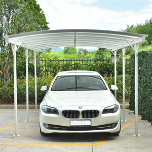 X-Metal Carport en aluminium blanc 3x5,76m et polycarbonate 6mm X-METAL