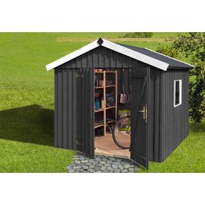 Weka Abri de Jardin en Bois d’Épicéa Traité 349 T3 Anthracite – 5,9 m² - Publicité