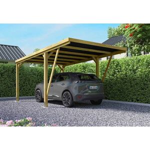 Forest-Style Carport en bois de pin traité autoclave 16,5 m² - Victor Modern - Publicité