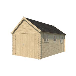 Woodlands Garage en Bois d’Épicéa avec Toit en Shingle Gloucester 17 m² - Publicité