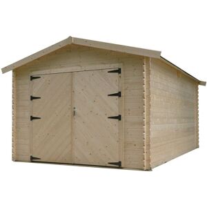 Solid Garage en bois Hobby 28mm (358x508cm) - Publicité