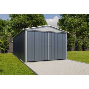 Abri de Jardin Acier Galvanisé Anthracite 237 x 303 cm 7,18 m² - YardMaster