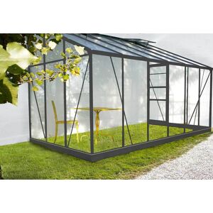 Chalêt-Jardin Véranda en Verre et Aluminium Gris Solarium 7,22m² - Publicité