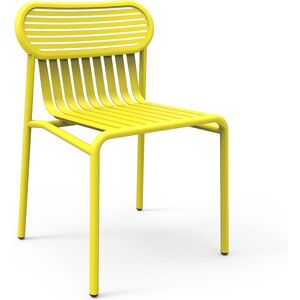 PETITE FRITURE set de 4 chaises pour exterieur WEEK-END (Jaune - Aluminium verni par poudre epoxy)