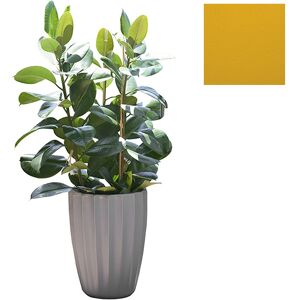 SLIDE vase STAR H 59 cm (Jaune - Polyethylene)