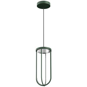 FLOS OUTDOOR lampe à suspension pour l'extérieur IN VITRO SUSPENSION DIMMABLE 1-10V (Forest green - aluminium et verre)