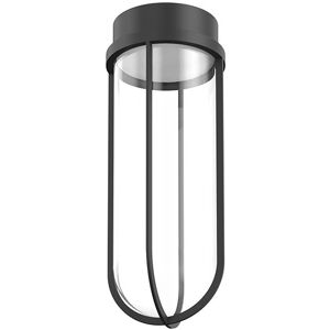 FLOS OUTDOOR lampe au plafond pour l'extérieur IN VITRO CEILING DIMMABLE 1-10V (Noir - aluminium et verre)