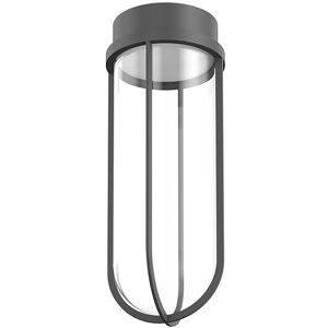 FLOS OUTDOOR lampe au plafond pour l'extérieur IN VITRO CEILING DIMMABLE 1-10V (Anthracite - aluminium et verre)