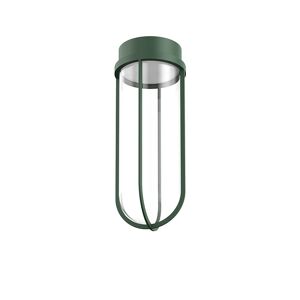 FLOS OUTDOOR lampe au plafond pour l'extérieur IN VITRO CEILING DIMMABLE 1-10V (Forest green - aluminium et verre)