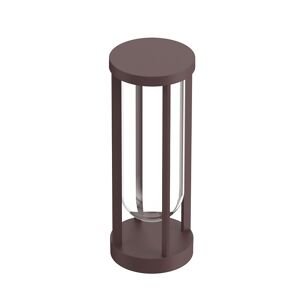 FLOS OUTDOOR lampadaire d'extérieur IN VITRO BOLLARD 1 NO DIMMABLE (Deep brown - aluminium et verre)