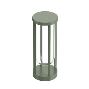 FLOS OUTDOOR lampadaire d'extérieur IN VITRO BOLLARD 1 DIMMABLE 1-10V (Pale green - aluminium et verre)