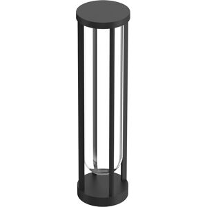 FLOS OUTDOOR lampadaire d'extérieur IN VITRO BOLLARD 2 NO DIMMABLE (Noir - aluminium et verre)