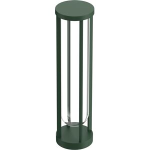 FLOS OUTDOOR lampadaire d'extérieur IN VITRO BOLLARD 2 NO DIMMABLE (Forest green - aluminium et verre)