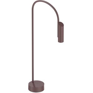 FLOS OUTDOOR lampadaire d'extérieur lCAULE BOLLARD 1 DIMMABLE 1-10V (Deep brown - Aluminium, verre et acier)