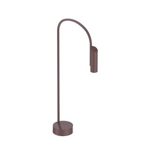 FLOS OUTDOOR lampadaire d'extérieur CAULE BOLLARD 1 NO DIMMABLE (Deep brown - Aluminium, verre et acier)