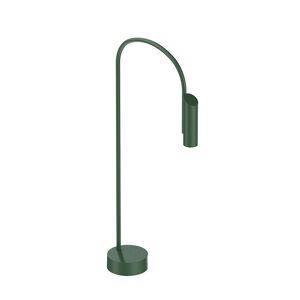FLOS OUTDOOR lampadaire d'extérieur CAULE BOLLARD 1 NO DIMMABLE (Forest green - Aluminium, verre et acier)