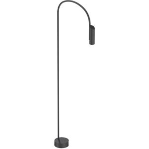 FLOS OUTDOOR lampadaire d'extérieur CAULE BOLLARD 3 NO DIMMABLE (Noir - Aluminium, verre et acier)