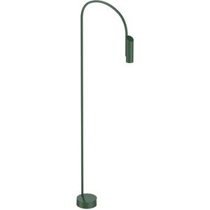 FLOS OUTDOOR lampadaire d'extérieur CAULE BOLLARD 3 NO DIMMABLE (Forest green - Aluminium, verre et acier)