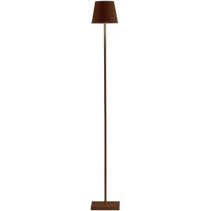 ZAFFERANO lampe de table ou lampadaire pour l'extérieur POLDINA PRO L (Corten - Aluminium peint et polycarbonate)