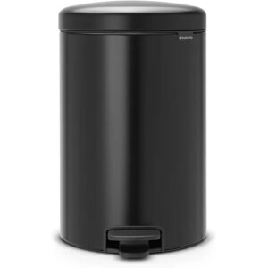 Brabantia Poubelle à pédale New Icon 20 litres noir mate - Publicité