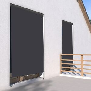 SUNNY INCH ® Store vertical enrouleur exterieur pour terrasse ou balcon - Anthracite mat - Gris anthracite