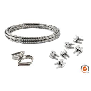 SUNNY INCH ® kit Câble en acier pour voiles d'ombrage-2.5 m