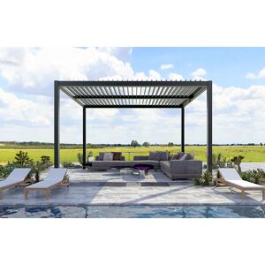 SUNNY INCH ® Pergola bioclimatique autoportante a lames orientables en aluminium